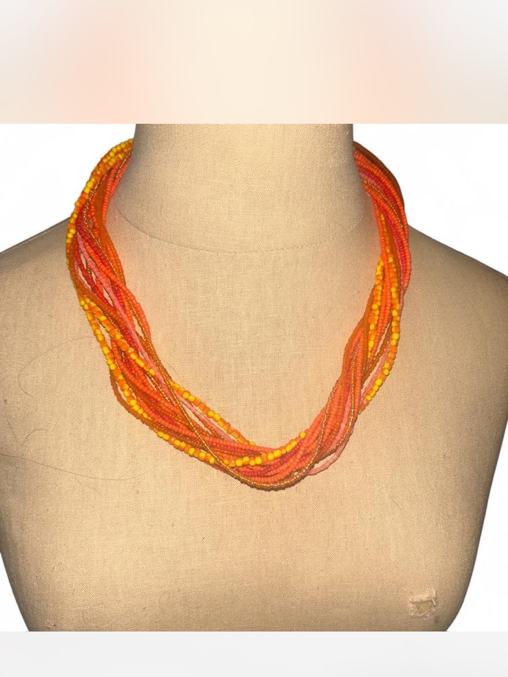 Bocar Chunky Statement Seed Bead Choker Necklace